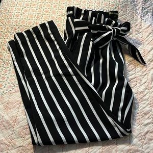 Striped dress pants